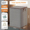 Hot Sale 220L Big Size Clothes Storage Box With Cover Large Laundry Basket Organizer Bag For Baby Foldable
