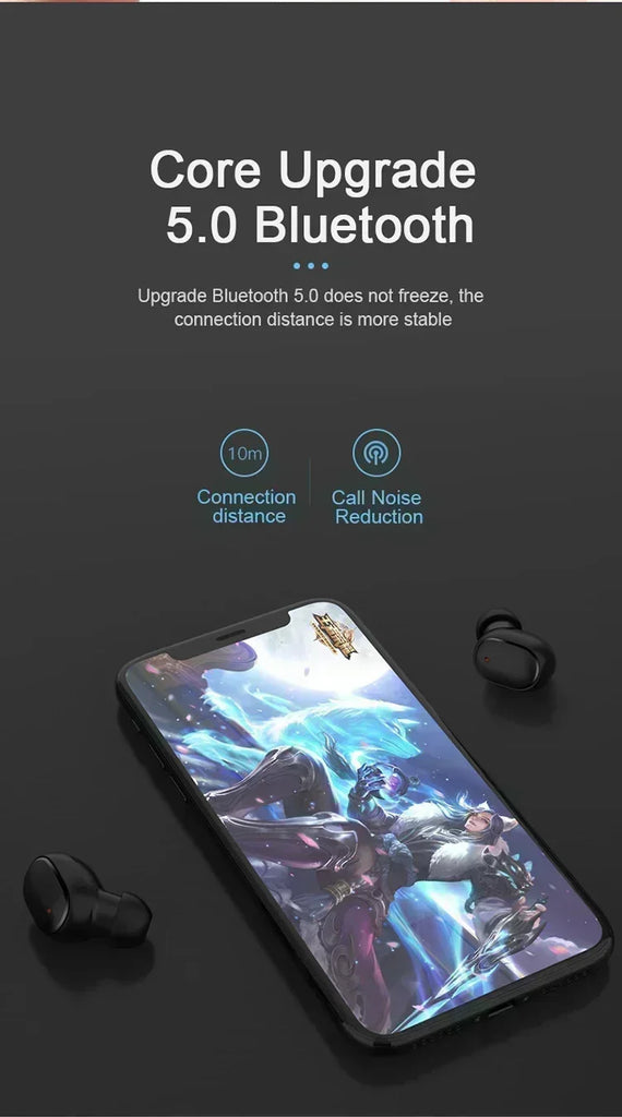 NEW TWS Wireless Bluetooth Earphones sport Earbuds Fone Bluetooth Headset With Mic apply to smartphones