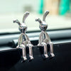 Rabbit Crafts Simple Classical Style Home Desk Decoration Interior Center Console Decor DIY Art Figurines Ornaments