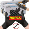 Disposable Latex Gloves Black Waterproof Non-Medical for Kitchen, Cleaning, Dishwashing, Cooking, Automotive, Craft Use