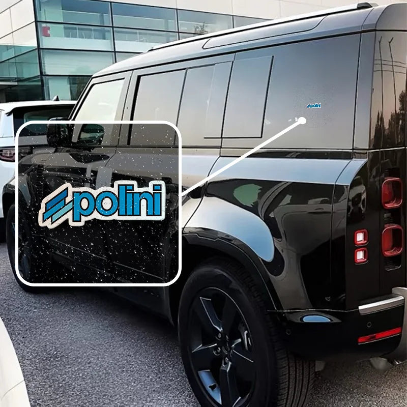 4 POLINI stickers, vinyl decals - suitable for car bumpers, windows, laptops, trucks, vans, water bottles, books - durable