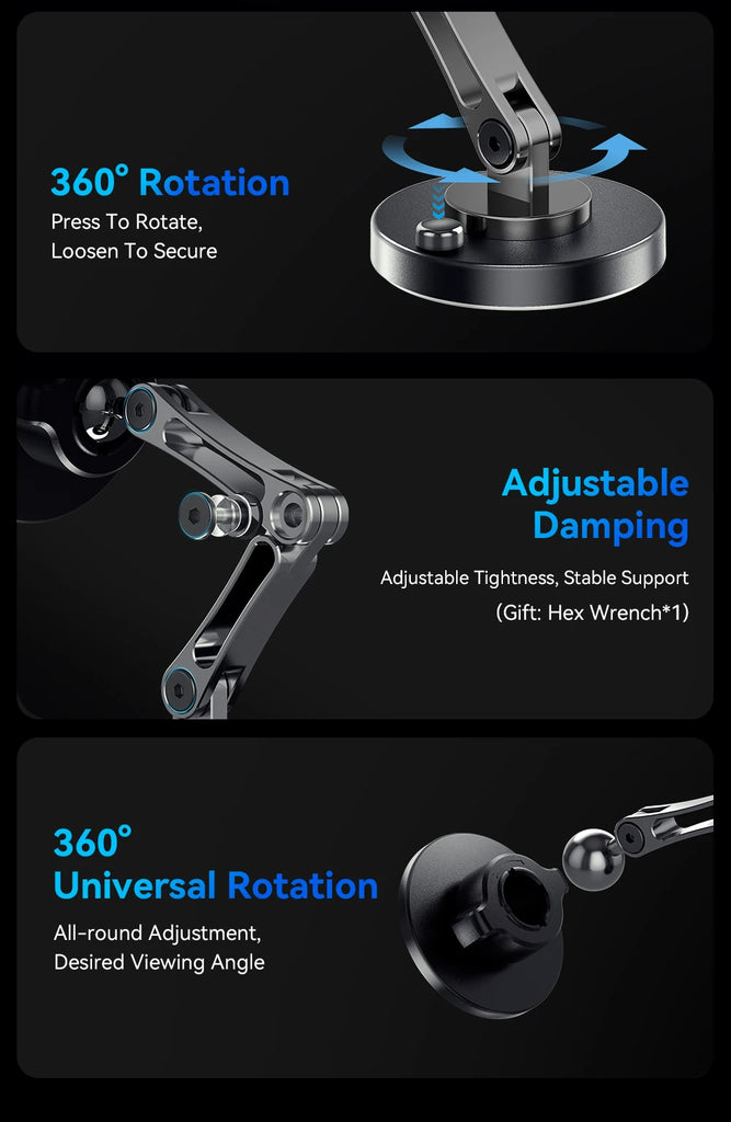 Essager Magnetic Wireless Charger Car Phone Holder 15W Fast Charging Easy Paste Mount Stand For Magsafe iPhone 15 14 13 Pro Max