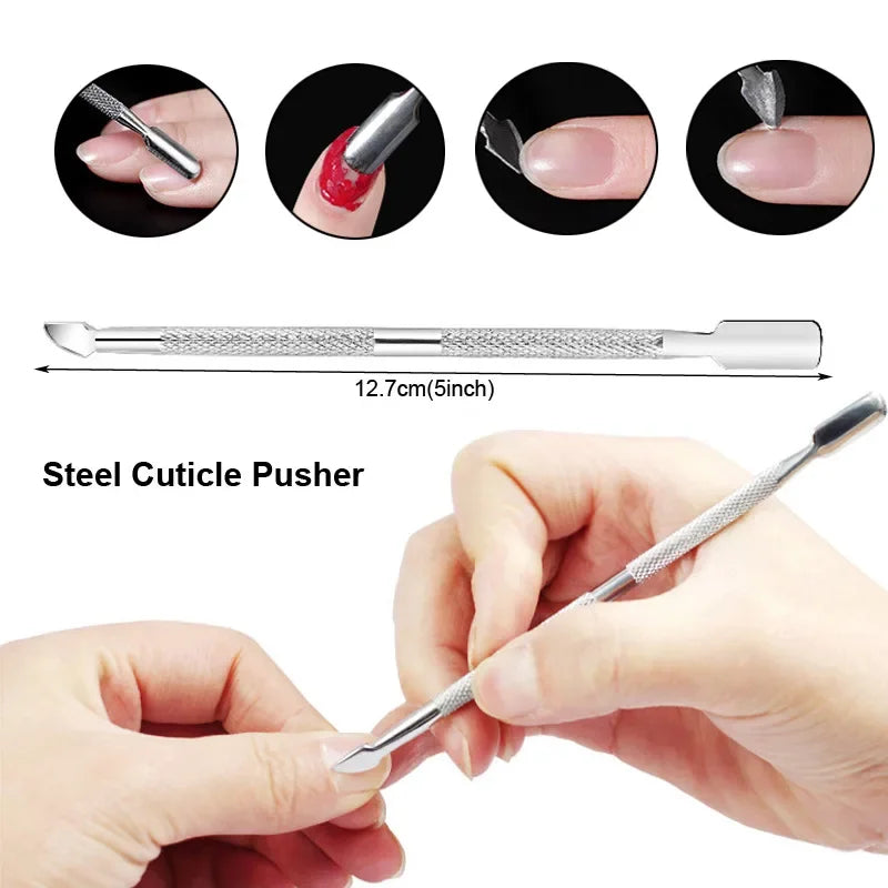 8pcs Nail Files Set 100\180 Nail Sanding Buffer Professional Manicure Files Makeup Pedicure Brushes Tool Extension Kits