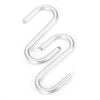 20pcs Metal S Shaped Hooks 30*11mm Silver for Hanging Clothes Handbags Scarfs Kitchen Utensils Closet Door Shelves Storage Hook