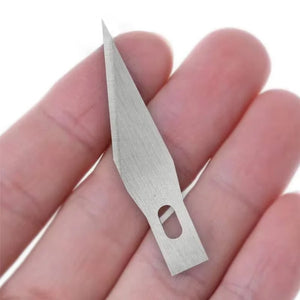 LMDZ 50/100pcs Knife DIY Wood Carving Fruit Food Scalpel Craft Sculpture Cutting Tool Metal Engraving Blades Knifes Wood Carving