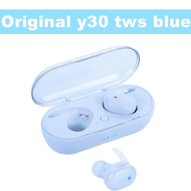 Y30 TWS Bluetooth earbuds Earphones Wireless headphones Touch Control Sports Earbuds Microphones Music Headset for xiaomi huawei