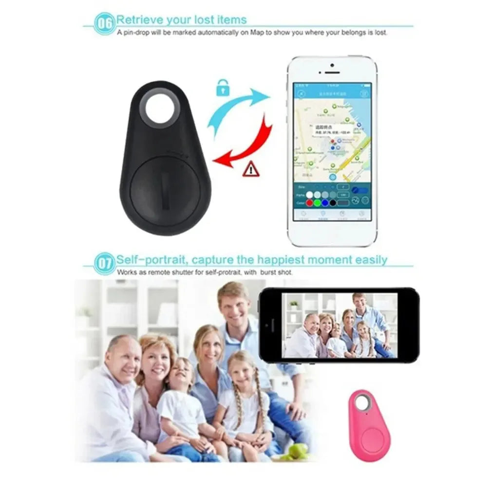 1/2pcs Mini Smart GPS Tracker Key Finder Locator Wireless Bluetooth Anti Lost Alarm Sensor Device For Kids Pets Dog Key Bicycle