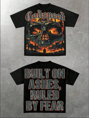 Summer Fashion Design for Procurement Products: American Street Style T-shirts for Men and Women with Cartoon Pattern Prints