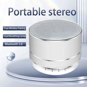 A10 Outdoor Subwoofer Mini Portable Speaker FM Radio Music Speaker Aluminum Alloy Wireless Bluetooth Small Speaker For Outdoor