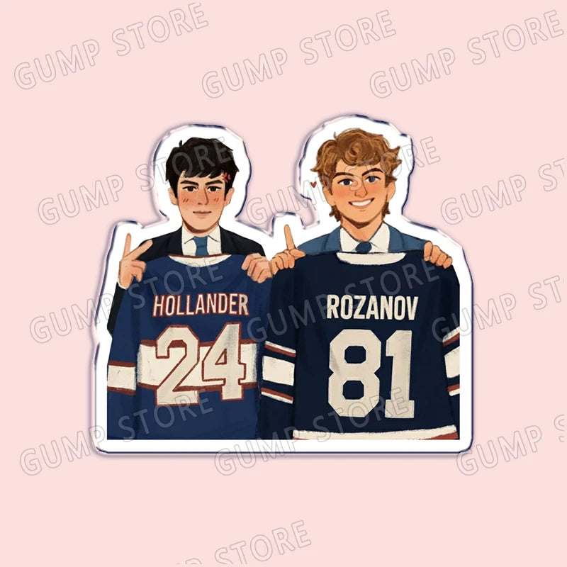 Boys Love Heated Rivalry Acrylic Fridge Magnets 81 24 Jersey Refrigerator Stickers for Kitchen Doors Car Home Decor Unique Gifts
