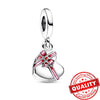 Hot Sale New Arrivals 925 Sterling Silver Snowflake Bell Christmas Series Dangle Charm Fit Original Bracelet Kids Jewelry Gift