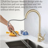 Brushed Gold Kitchen Faucets Single Handle Pull Out Kitchen Sink Mixer Tap Stainless Steel Hot Cold Pull Down Kitchen Faucet