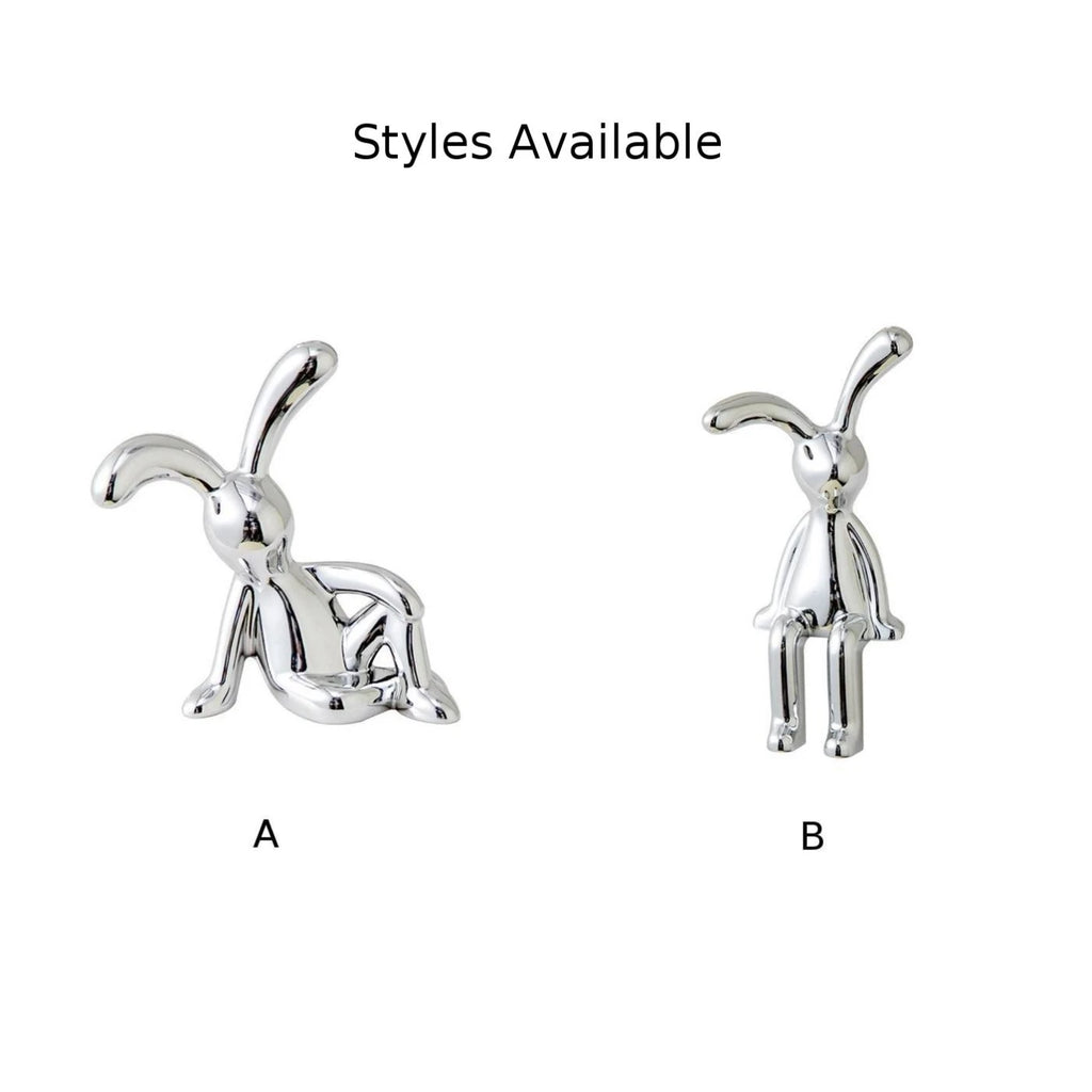 Rabbit Crafts Simple Classical Style Home Desk Decoration Interior Center Console Decor DIY Art Figurines Ornaments