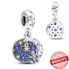 Hot Sale New Arrivals 925 Sterling Silver Snowflake Bell Christmas Series Dangle Charm Fit Original Bracelet Kids Jewelry Gift