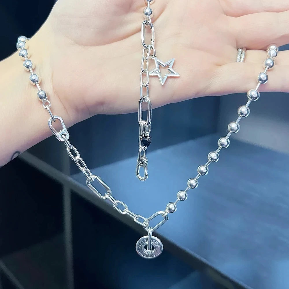 Hot Sale ME Series 925 Sterling Silver Chained Butterfly Turtle  Snake Starry Sky Charm Fit Original Bracelet Dangle Trinket