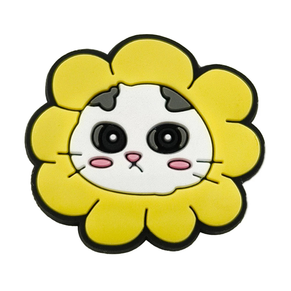 New Arrivals Cute Cat Shoe Charms for Crocs Accessories Decorations Sandals Shoe Pins Women Favor Gifts