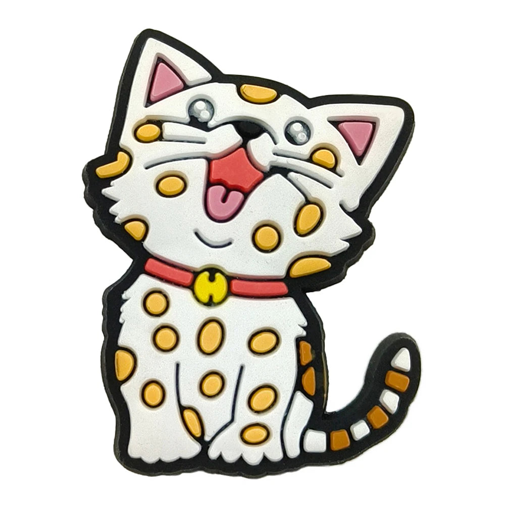 New Arrivals Cute Cat Shoe Charms for Crocs Accessories Decorations Sandals Shoe Pins Women Favor Gifts