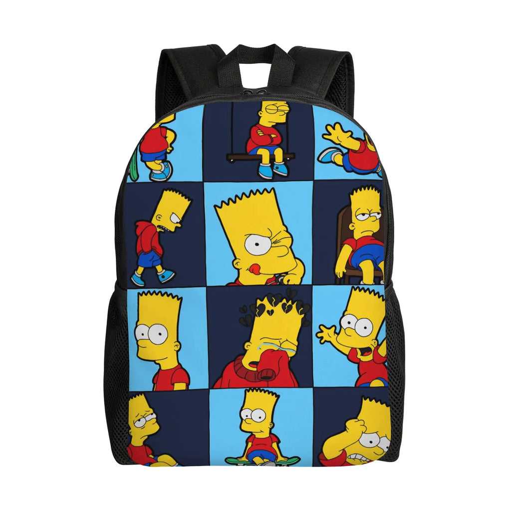 Cartoon The S-Simpsons  Women Backpack Mochila Fashion Children School Bag Laptop Rucksack Kids Large Capacity Travel Rucksack