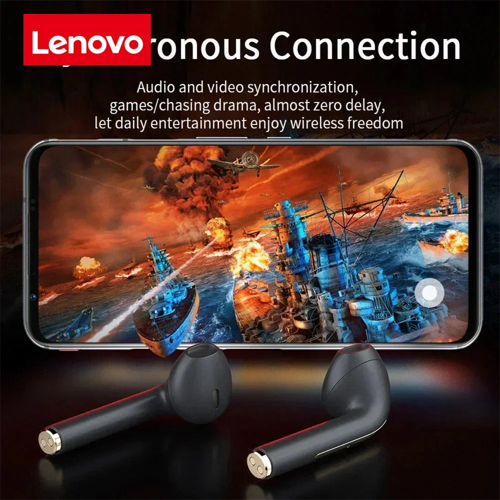 Lenovo True Wireless Earbuds 5.3 Bluetooth Earbuds: Long Battery Life, Noise Cancelling, and Suitable for Business and Sports Us