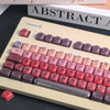 MAIMOOO AZERTY Keycaps French Iso Layout Retro Red Lipstick Foundation MOA PBT PC FR Crystal Keyboard Keycaps