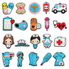 New Arrivals Cute Medical Doctor Shoe Charms for Crocs Accessories Sandals Shoe Decorations Pins Women Favor Gifts