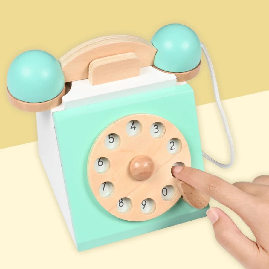 Children's simulated telephone, landline toy, baby model, early education, speaking, puzzle button, making phone calls