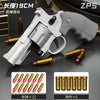 2024 New Arrivals ZP5 357 Revolver Mechanical Continuous Firing Toy Gun Automatic Pistol Soft Dart Bullet CS Outdoor Weapon