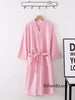 100% Cotton Waffle Robes for Women Summer Thin (nine Sleeves + Short Sleeves) Bathrobe Nightgown Home Service Hotel Bathrobe