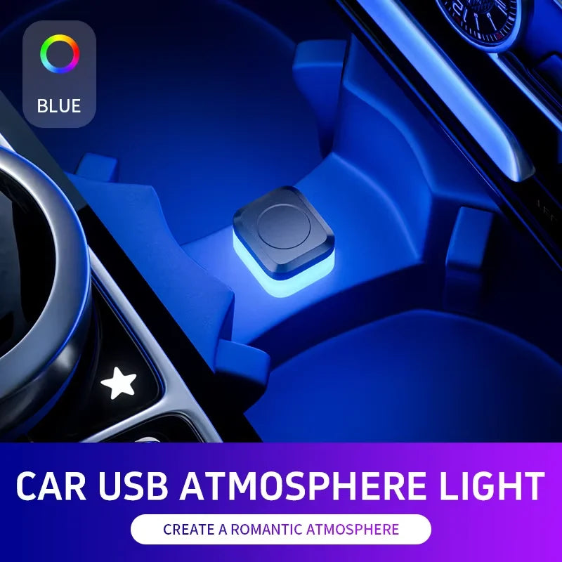 1pc Car USB Led Light mood lamp Plug Play Universal LED interior Atmosphere Light Auto Reading Lamp Decorations Decorative Strip