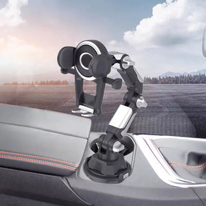 Car Phone Stand Armor 360° Rotatable Dashboard Mobile Unit Support Bracket with Phone Number Plate for IPhone Auto Accessories