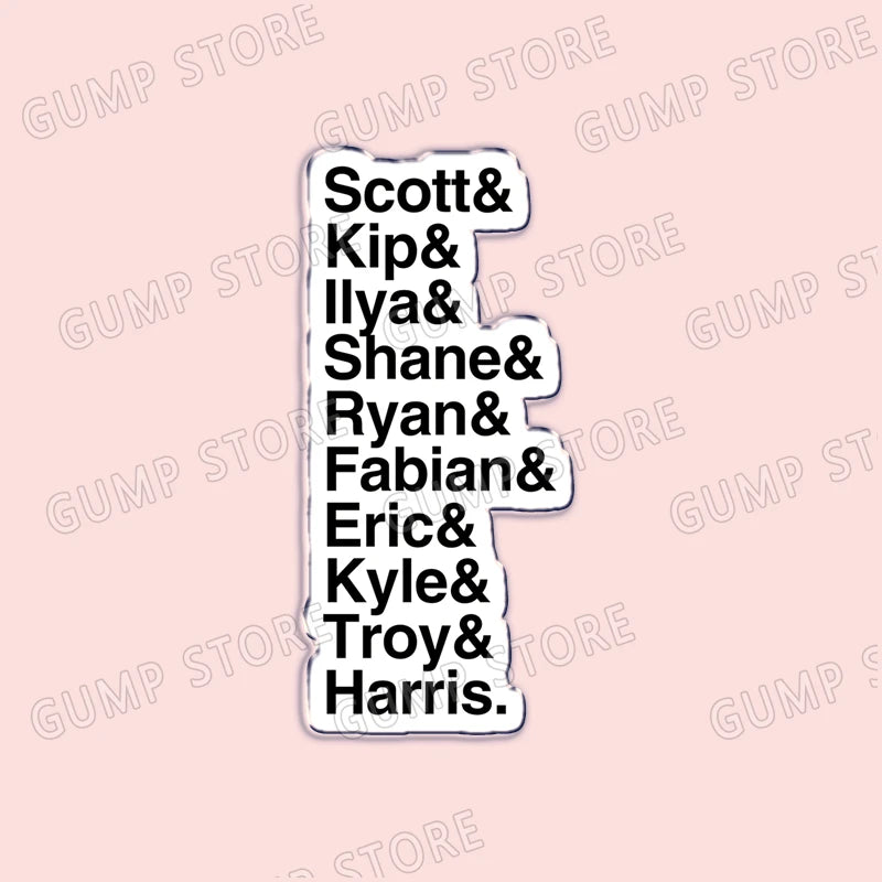 Boys Love Heated Rivalry Acrylic Fridge Magnets 81 24 Jersey Refrigerator Stickers for Kitchen Doors Car Home Decor Unique Gifts