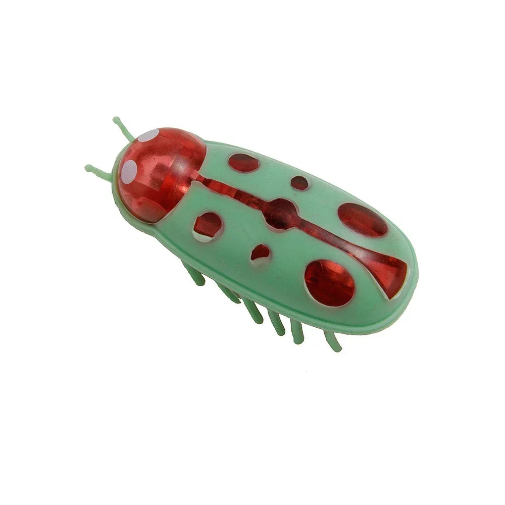 1PC Interesting Electric Bug Cat Toy Automatic Flip Battery Operated Pet Dog Beetle Playing Interactive Toy Pet Supplies