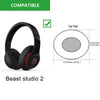 Replacement Earpads for Beats Studio 2 3 Earmuffs Ultra-soft Sponge Cushion Cover Repair Parts Wireless Bluetooth Headphone