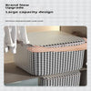 Hot Sale 220L Big Size Clothes Storage Box With Cover Large Laundry Basket Organizer Bag For Baby Foldable