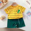 Kids Clothes Set Baby BoyT-Shirt Shorts Summer Clothing Cotton Cartoon Casual Boys Tracksuit Children Baby Clothes Set For 0-6Y