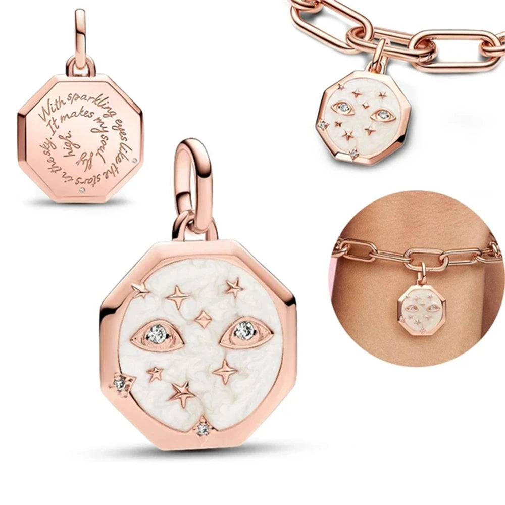 Hot Sale ME Series 925 Sterling Silver Chained Butterfly Turtle  Snake Starry Sky Charm Fit Original Bracelet Dangle Trinket