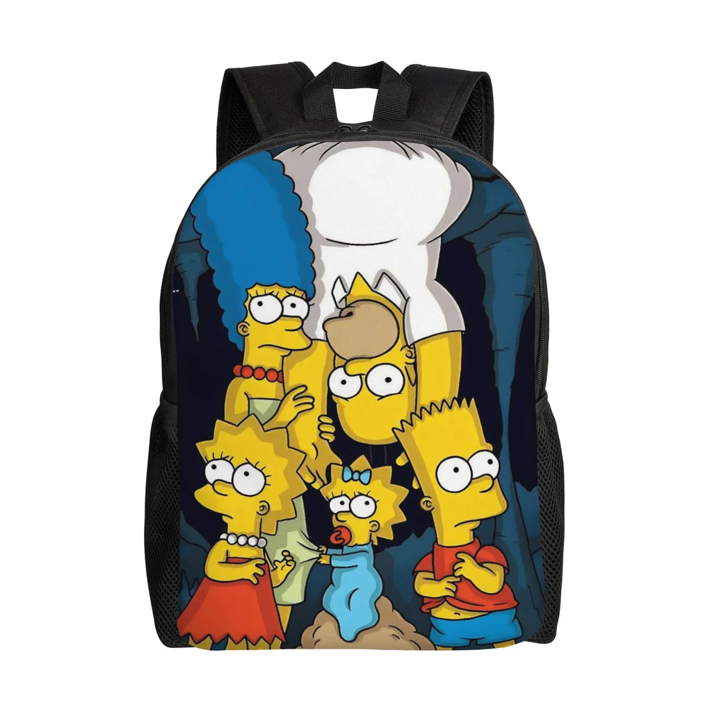 Cartoon The S-Simpsons  Women Backpack Mochila Fashion Children School Bag Laptop Rucksack Kids Large Capacity Travel Rucksack