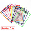Dry Erase Pockets Reusable File Holder Transparent A4 Folders Kids Teaching Drawing Board Stationary Files Card Storage Supplies