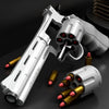 2024 New Arrivals ZP5 357 Revolver Mechanical Continuous Firing Toy Gun Automatic Pistol Soft Dart Bullet CS Outdoor Weapon