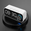 High Volume Bluetooth Speaker Portable Design Clock Function LED Alarm Clock Wireless Connectivity Super Bass