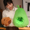 35cm @@Hut Plush Capibala Doll Soft Animal Avocado Mouse Plush Toys Avocado Doll Children's and Girls' Gift Capybara Pillow