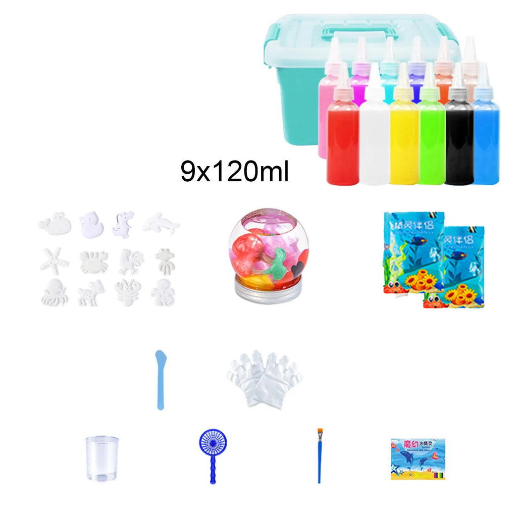 Magic Water Elf Toy Kit Aqua Fairy Water Gel Aqua Gel for Kids Handicraft Educational Magic Fairy Water Elf Magic Water Gel Kit