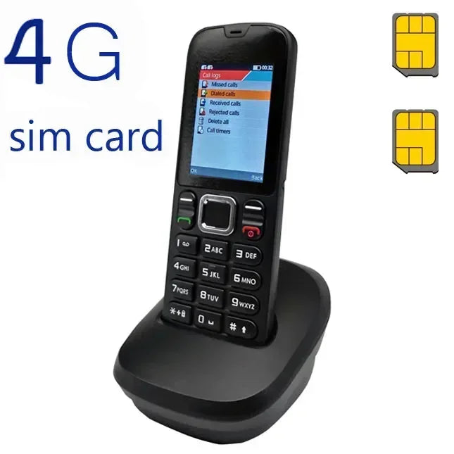 Cordless Phone GSM SIM Card Fixed mobile for old people home cell phone aged student Wireless landline Telephone office 2g 3g 4g