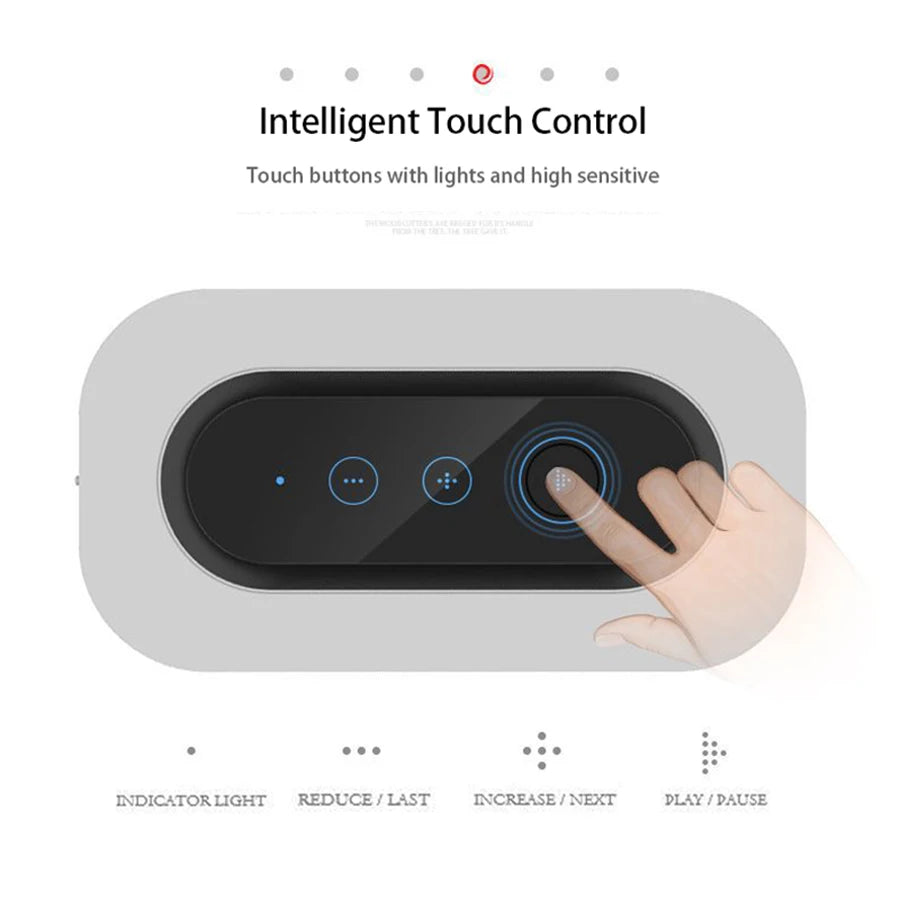 Smart Bedside LED Desk Lamp Built-in Bluetooth Speaker Wireless Phone Charger Smart LED Dimmable  Lamp Cafe Bar Table Light