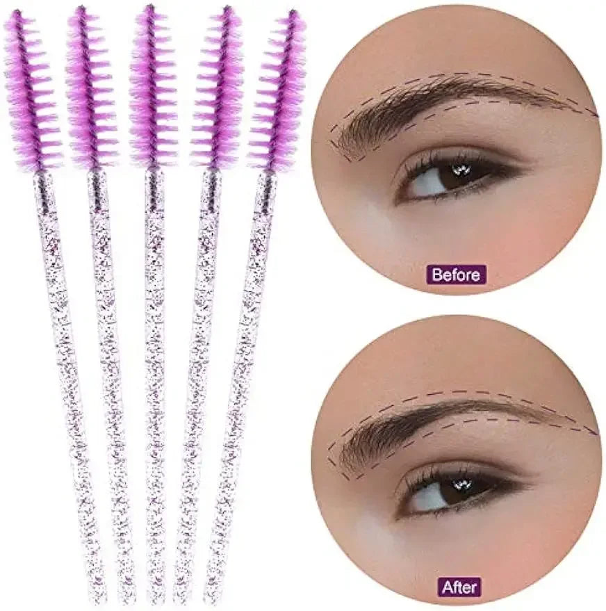 100/500/1000PCS Eyelashes Brushes Set Wholesaler Lash Mascara Brush For Lashes Extension Eyebrow Wands Applicator Makeup Tools