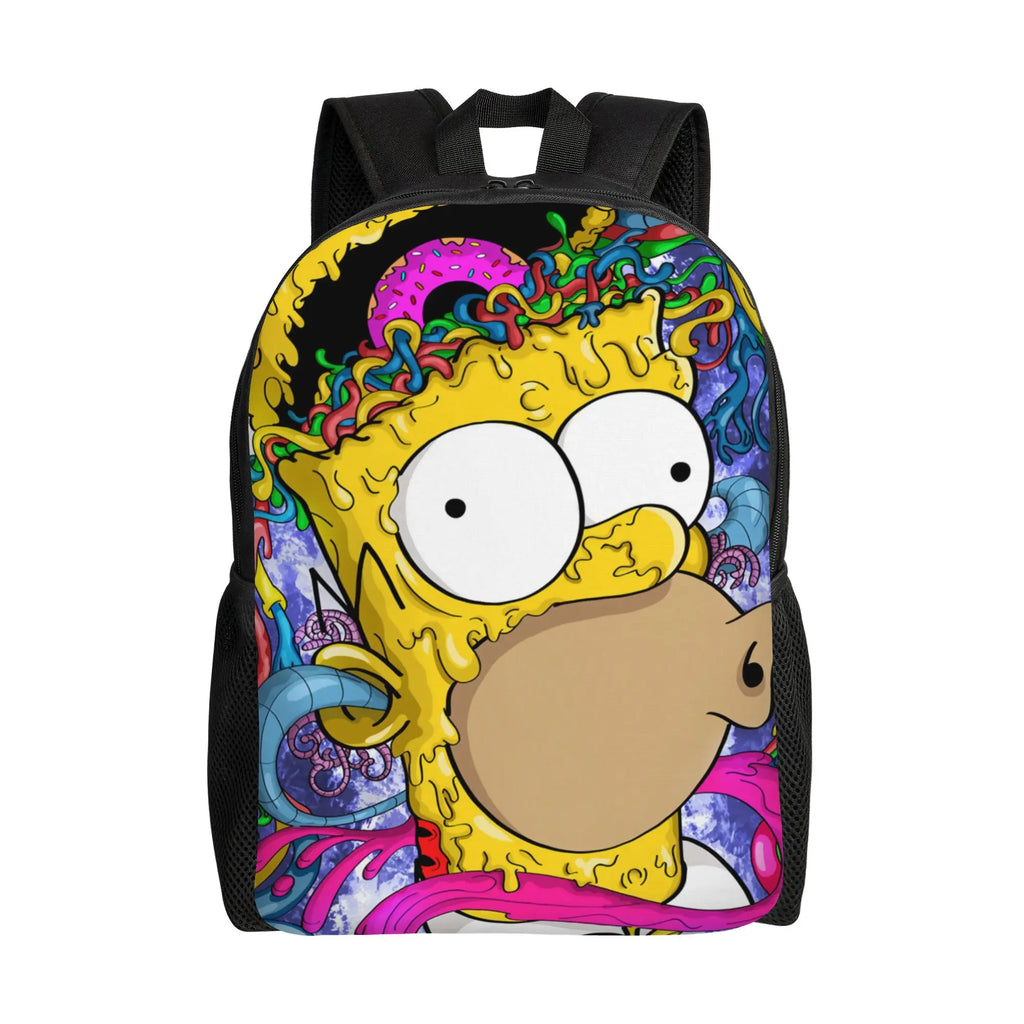 Cartoon The S-Simpsons  Women Backpack Mochila Fashion Children School Bag Laptop Rucksack Kids Large Capacity Travel Rucksack