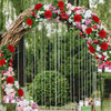PE Foam Rose Artificial Flower Wedding Bride Bouquet Accessory Garland Home vase table Outdoor Garden festival Party DIY Decor