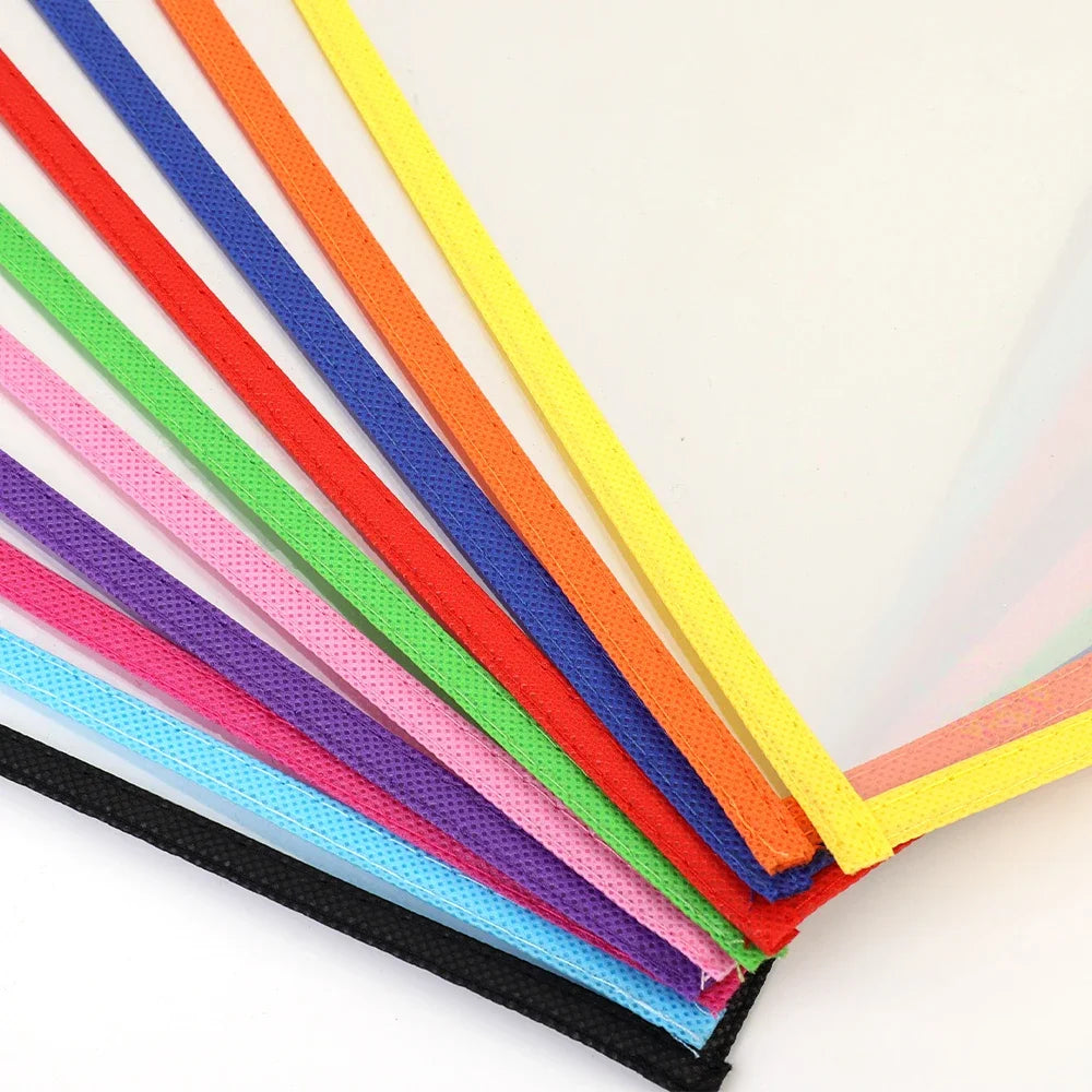 Dry Erase Pockets Reusable File Holder Transparent A4 Folders Kids Teaching Drawing Board Stationary Files Card Storage Supplies