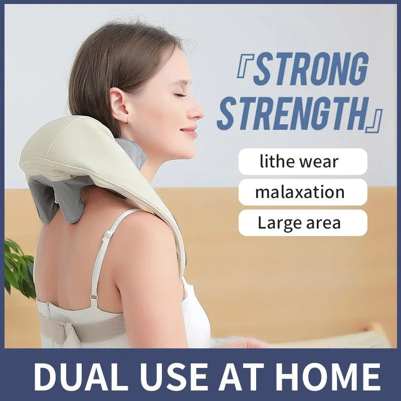 2026Bionic Finger Neck Shoulder Massager Wireless Neck Cervical Trapezius Kneading Massage Shawl Brushless Motor Neck Masajeador