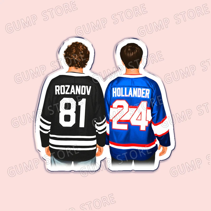Boys Love Heated Rivalry Acrylic Fridge Magnets 81 24 Jersey Refrigerator Stickers for Kitchen Doors Car Home Decor Unique Gifts